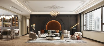 法式客餐厅3D模型下载